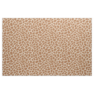 Tissu Girafe Poster de animal Jaune clair et Brown
