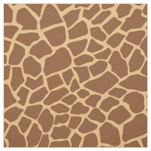 Tissu Giraffe Poster de animal Brown et Motif jaune