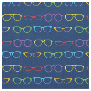 Tissu Glasses Cute Optician Rainbow Navy