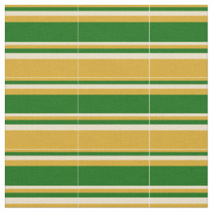 Tissu Goldenrod, Vert foncé et Motif bronzé