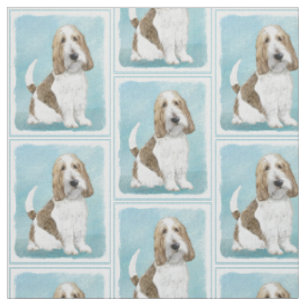 Tissu Grand Basset Griffon Vendeen - Art original de chi