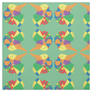 Tissu Grand Danois coloré
