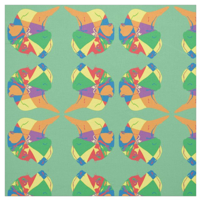 Tissu Grand Danois coloré (Échantillon)