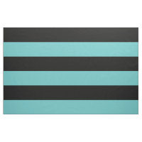 Grandes rayures noires et turquoises