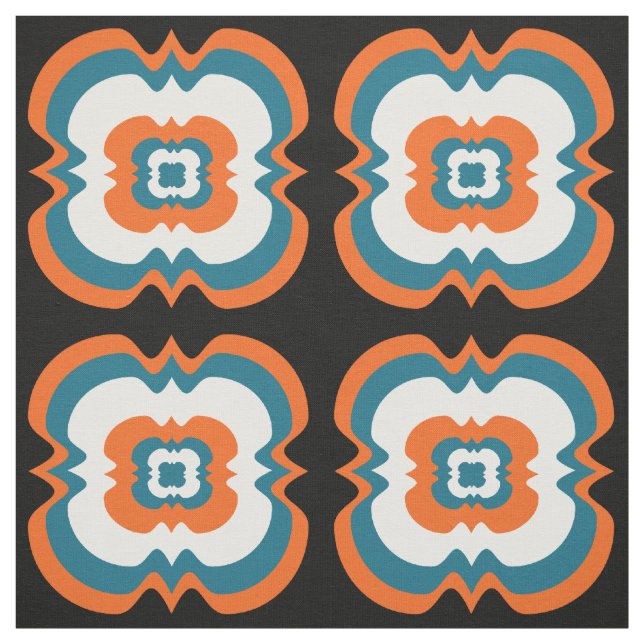 Tissu Gras moderne Big Funky Carré Répéter Motif (Échantillon)