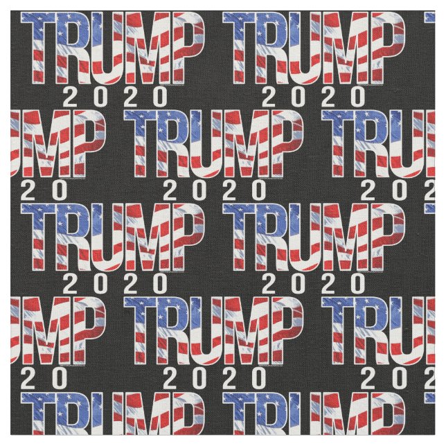 Tissu Gras Trump 2020 Motif (Fermer)