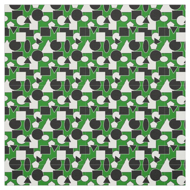 Tissu Green Bauhaus Collage (Échantillon)