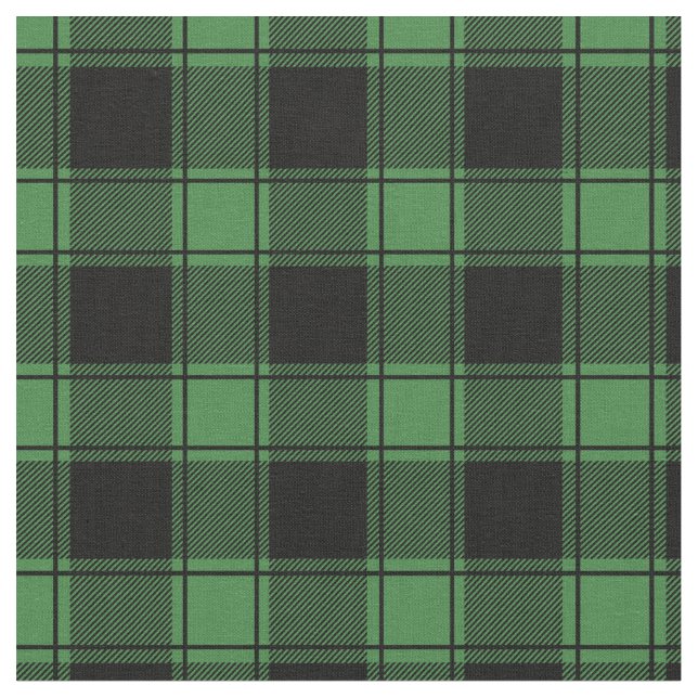 Tissu Green & Black Buffalo Plaid (Fermer)