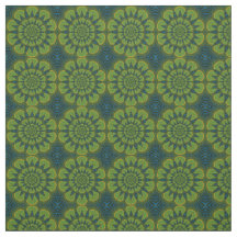 Green Navy Blue Modern Ethnic Textile Tribal Impri