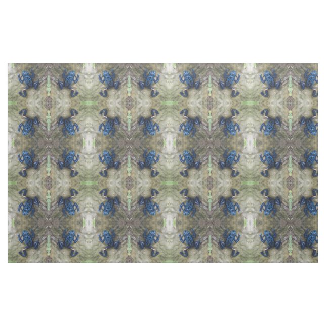 Tissu Grenouille bleue de dard de poison (Fat Quarter)