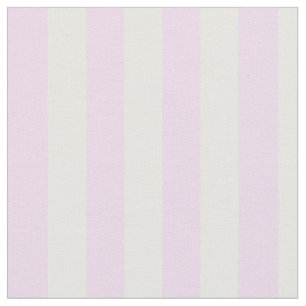 Tissu Grilles verticales blanches et roses claires