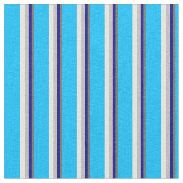 Tissu Gris, Bleu, Gris, Crème à la menthe et bleu ciel p (Fermer)