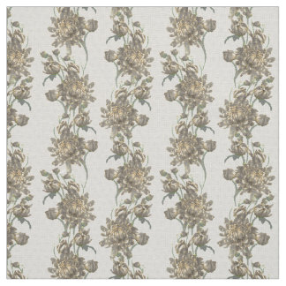 Tissu Gris chrysanthème