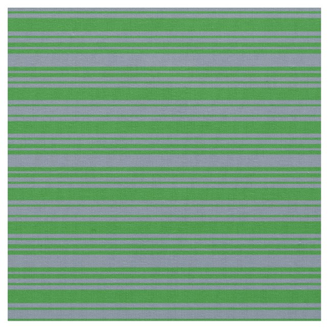 Tissu Gris d'ardoise légère et lignes vertes de forêt (Fermer)