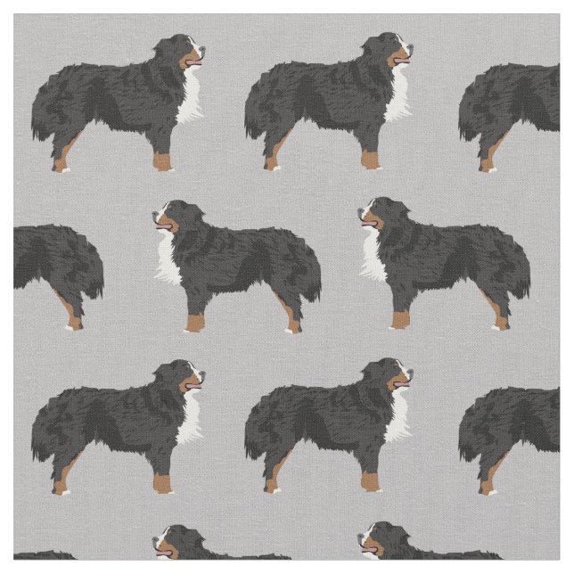 Tissu Gris de Bernese Mountain Dog (Fermer)