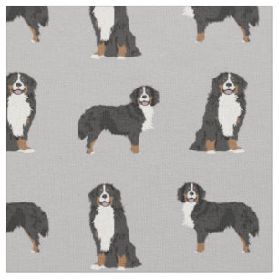 Tissu Gris de Bernese Mountain Dog