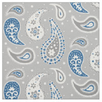 Gris de motif de Paisley et bleu marine