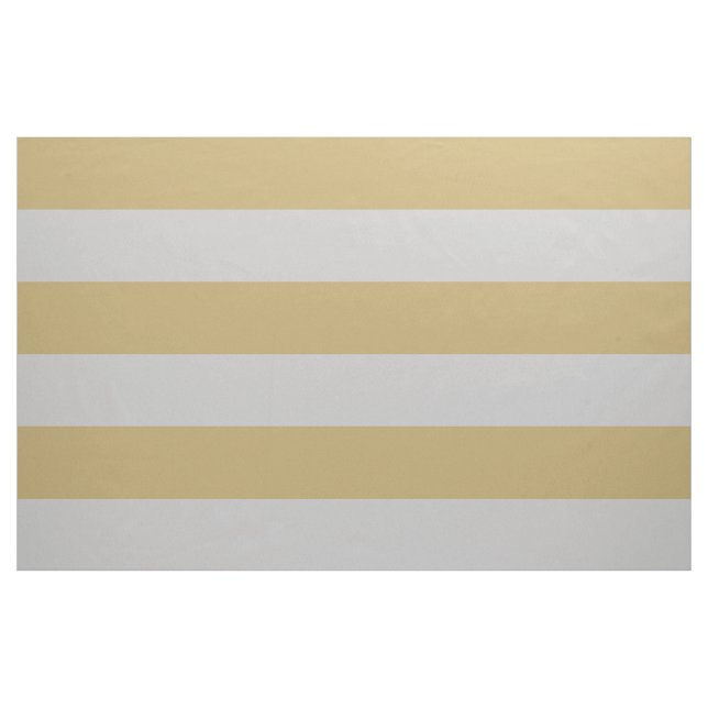 Tissu Gris et or Gris Grandes bandes Grande échelle (Yard)