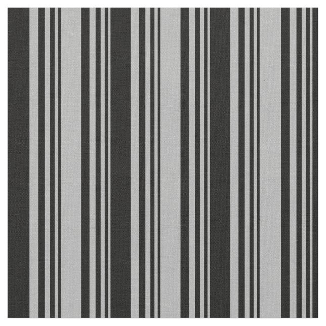 Tissu Gris foncé et rayures de couleur noire (Fermer)