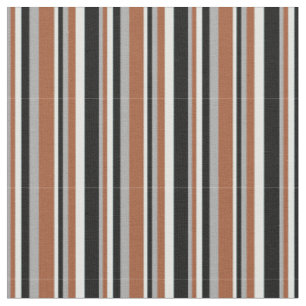 Tissu Gris foncé, Sienne, Cyan clair et noir