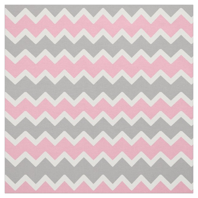 Tissu Gris rose Motif Chevron Zigzag (Échantillon)