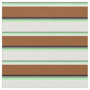 Tissu Gris, vert, cyan clair, Brown et noir