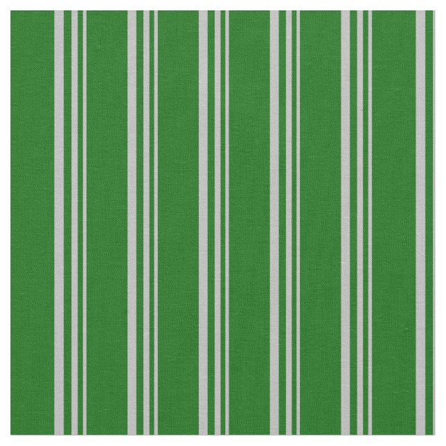 Tissu Gris & Vert foncé Lignes/Grilles Motif (Fermer)