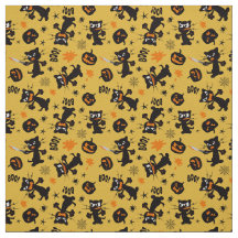 Grumpy Black Halloween Chats et Citrouilles Éffray