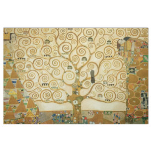 Tissu Gustav Klimt L'Arbre De Vie Art Nouveau Vintage