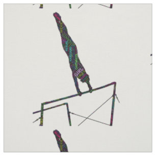 Tissu Gymnastique Mot Art Sur Les Barres Inégales Fabric