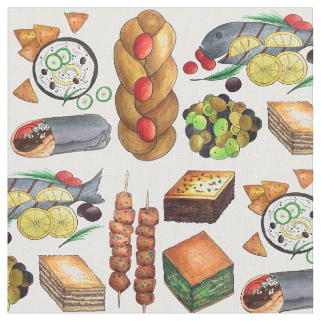 Tissu Gyro Tzatziki Baklava (Fermer)