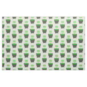 Tissu Halloween Cauldron et Bubbling Green Brew