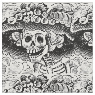 Tissu Halloween florale Vintage