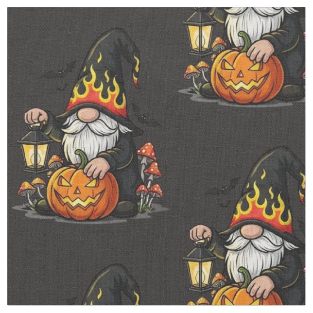 Tissu Halloween Gnome Fabric (Fermer)