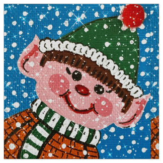 Tissu Happy Elf