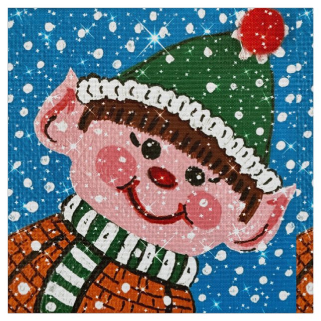 Tissu Happy Elf (Échantillon)