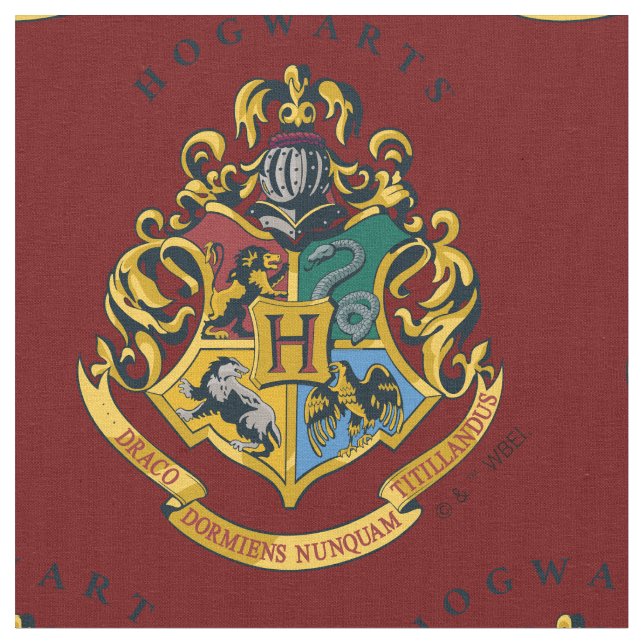 Tissu Harry Potter | Hogwarts Crest - Full (Fermer)