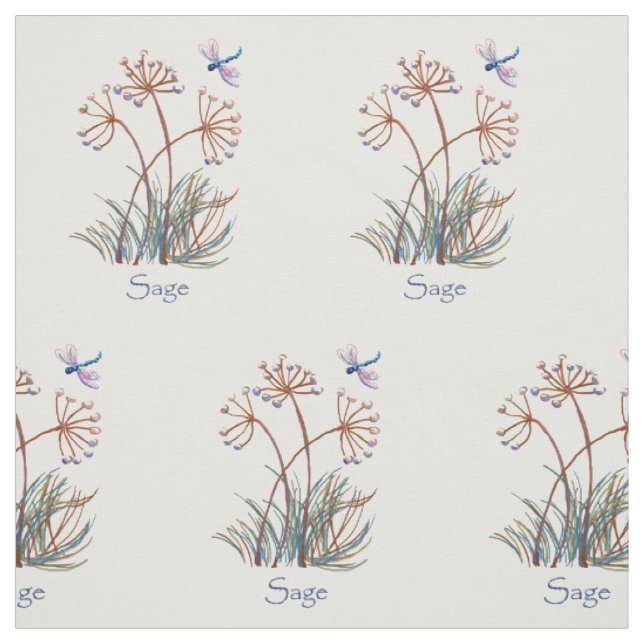 Tissu Herbe Sage (Échantillon)