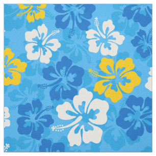 Tissu Hibiscus hawaïen tropical