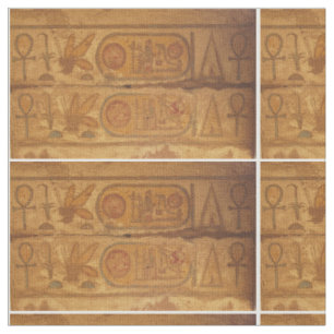 Tissu Hiéroglyphes au temple Ankh EGYPTE ANTIQUE de