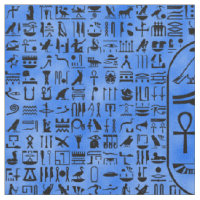 Hiéroglyphes bleus