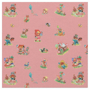Tissu Histoire vintage Livre Nursery Rhyme Red Riding Ho