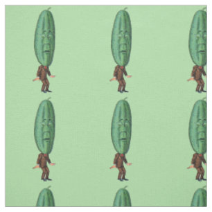 Tissu Homme drôle Gros Pickle Vert Tête Brown Costume Ve