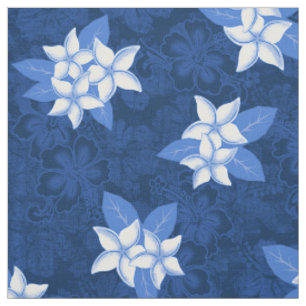 Tissu Honolua Plumeria Hawaiian Tropical Print
