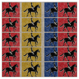 Tissu Horse et cavalier anglais