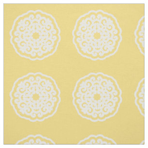 Tissu Humeurs Jaune Pâle Asiatiques Mandalla ~ petit mot