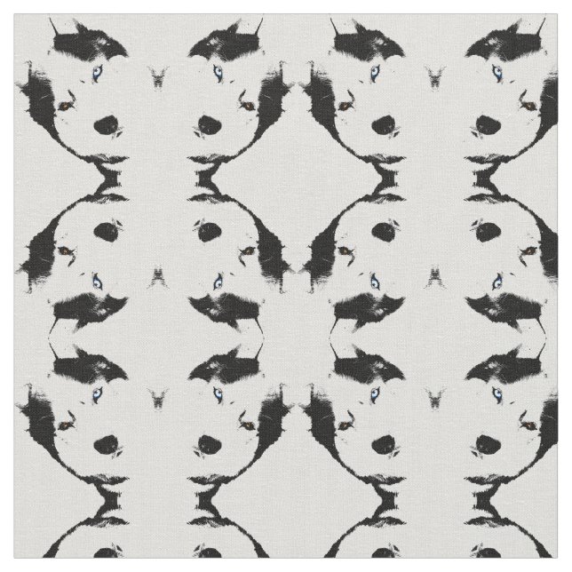 Tissu Husky Fabric Sibérien Husky Fabricants Chien Motif (Fermer)