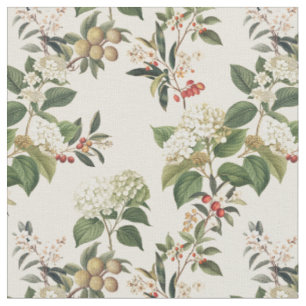 Tissu Hydrangea exotique jardin botanique fleuri luxuria