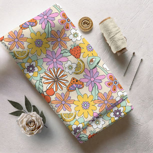 Tissu ID d'alimentation Fleur les années 70 super929