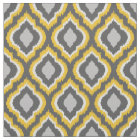 Ikat marocain jaune et gris